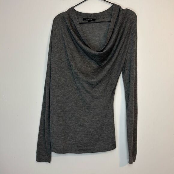 Derek Lam Sweaters - Derek Lam Gray Drape Front Sweater M